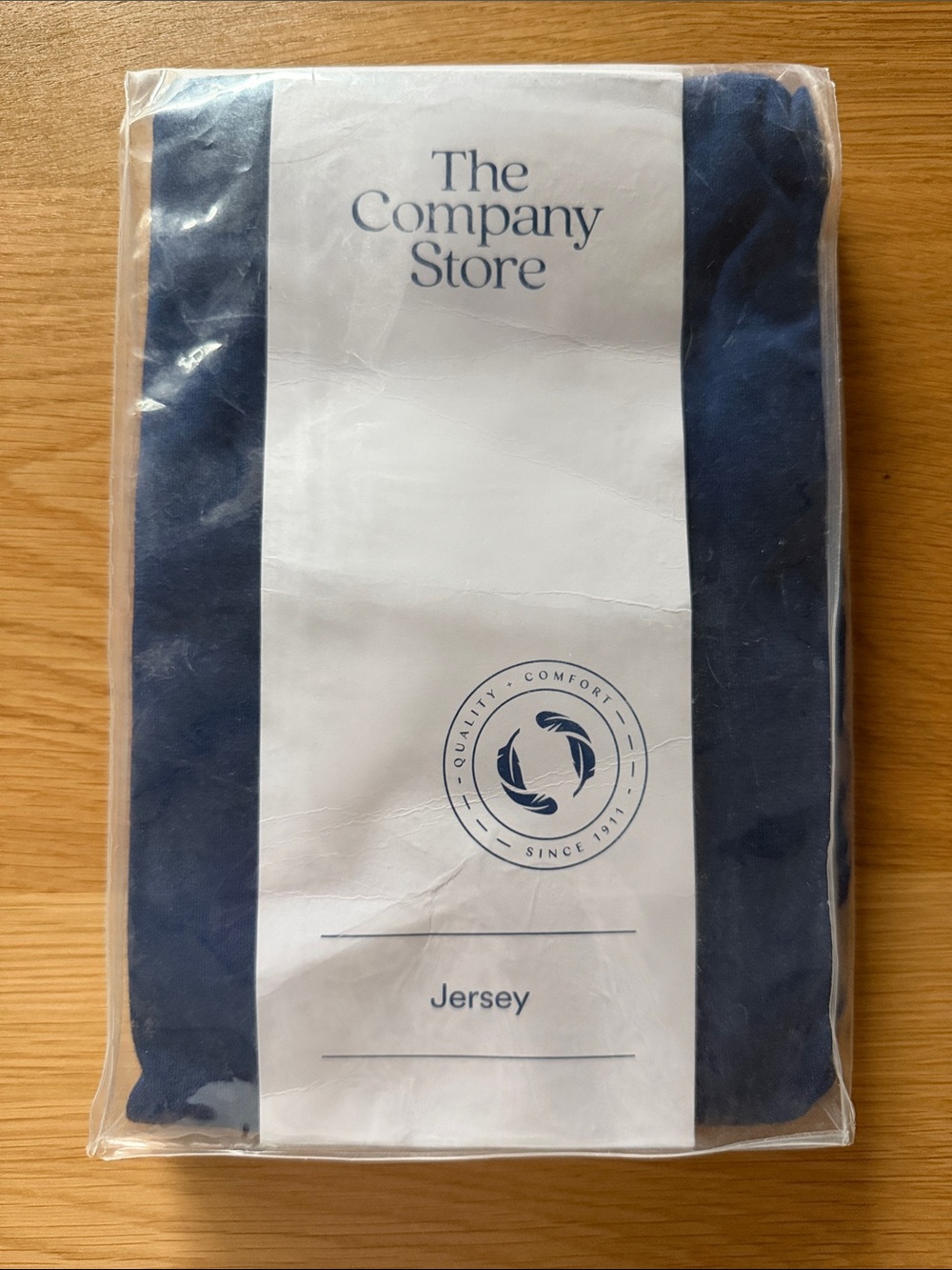 The Company Store Jersey Standard Sham in Deep Navy